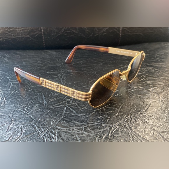 Fendi Accessories - Vintage 90’s Fendi Gold Sunglasses